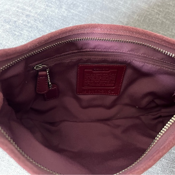Coach Women's Burgundy Shoulder Bag - Picture 2 of 2